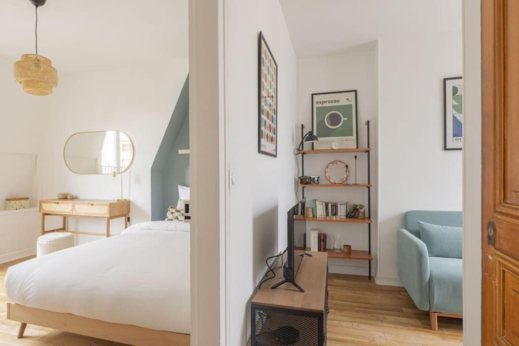 Apartment 1 Bedroom # Paris 14 # Alesia Exteriör bild